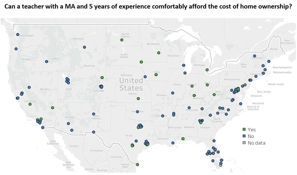 Housing cost map
