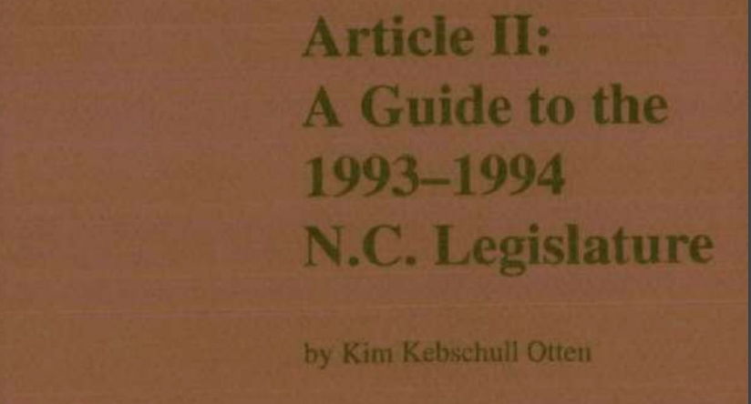 Article Ii 1993 - NC Center For Public Policy Research