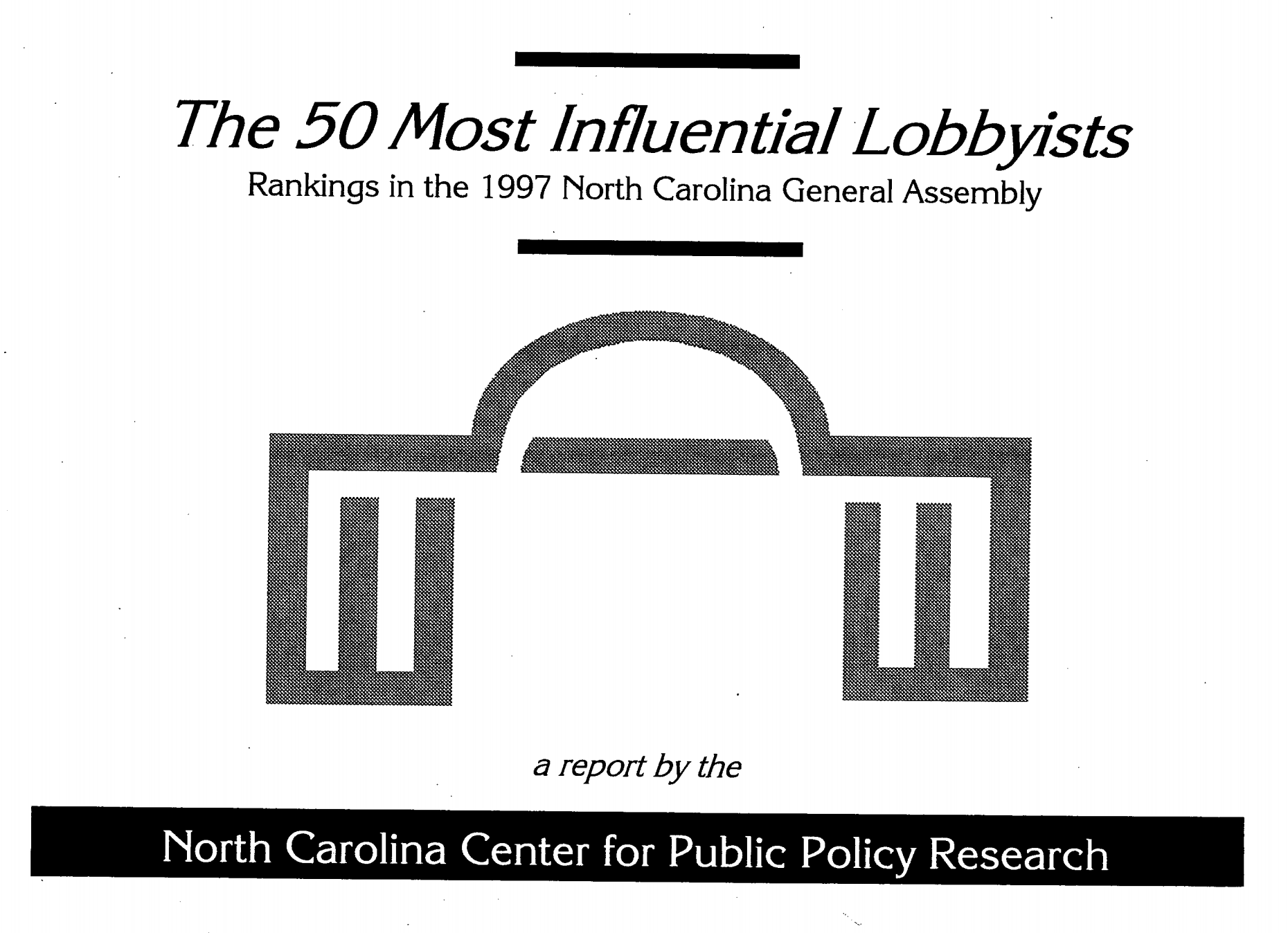 Rankings of the Most Influential Lobbyists in the 1997 North Carolina